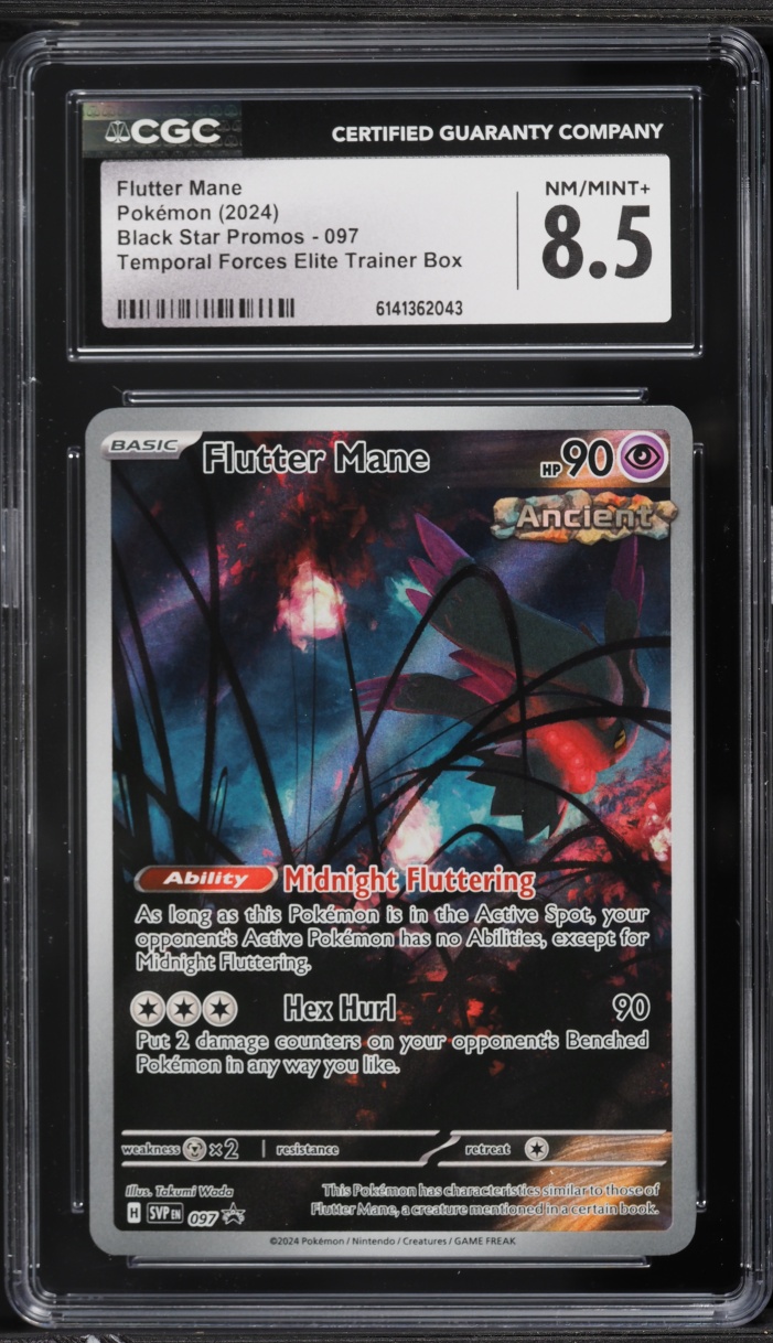 2024 Pokemon Scarlet & Violet Promo Temporal Forces ETB Alt Art Flutter Mane #97 CGC 8.5 NM-MT+