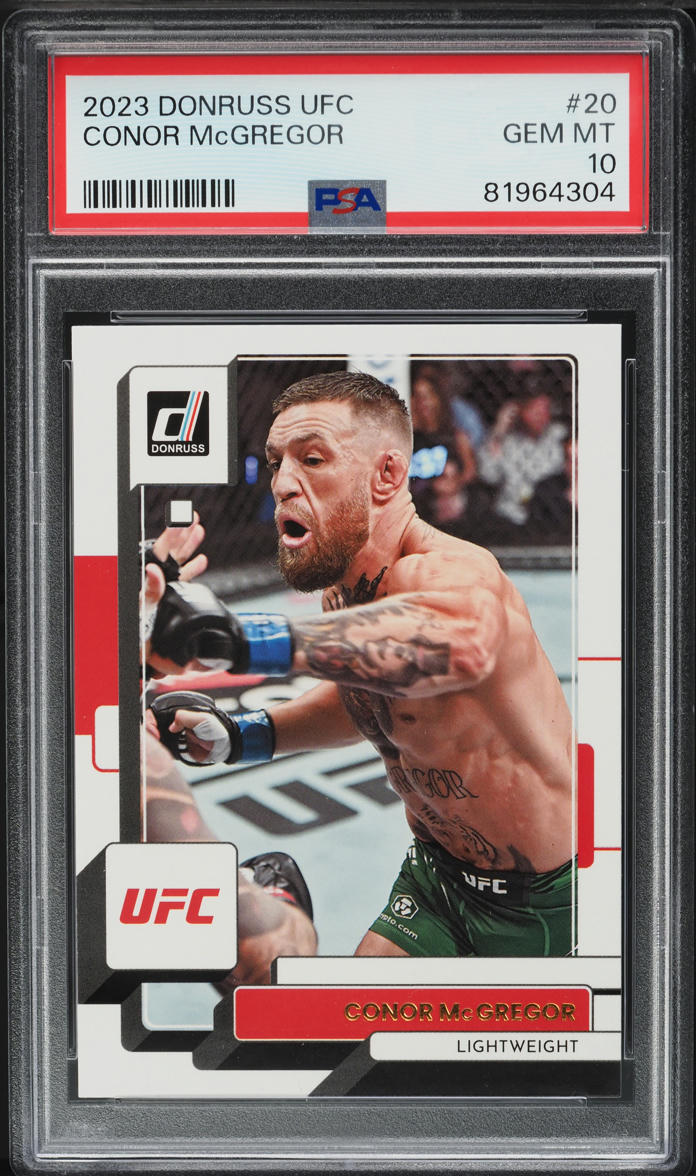2023 Donruss UFC Conor McGregor #20 PSA 10 GEM MINT