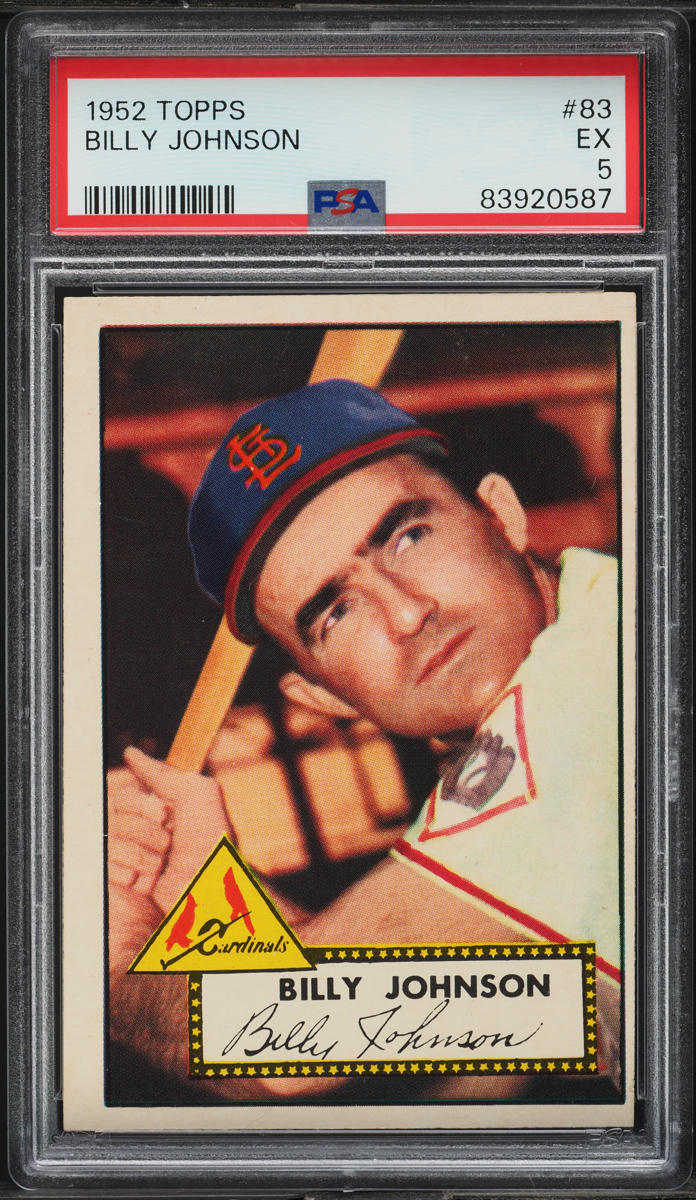 1952 Topps Billy Johnson #83 PSA 5 EX