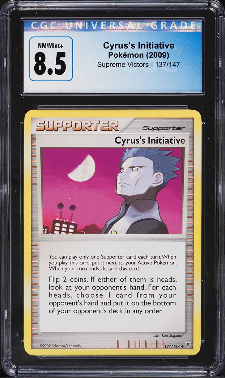 2009 Pokemon Platinum Supreme Victors Cyrus's Initiative #137 CGC 8.5 NM-MT+
