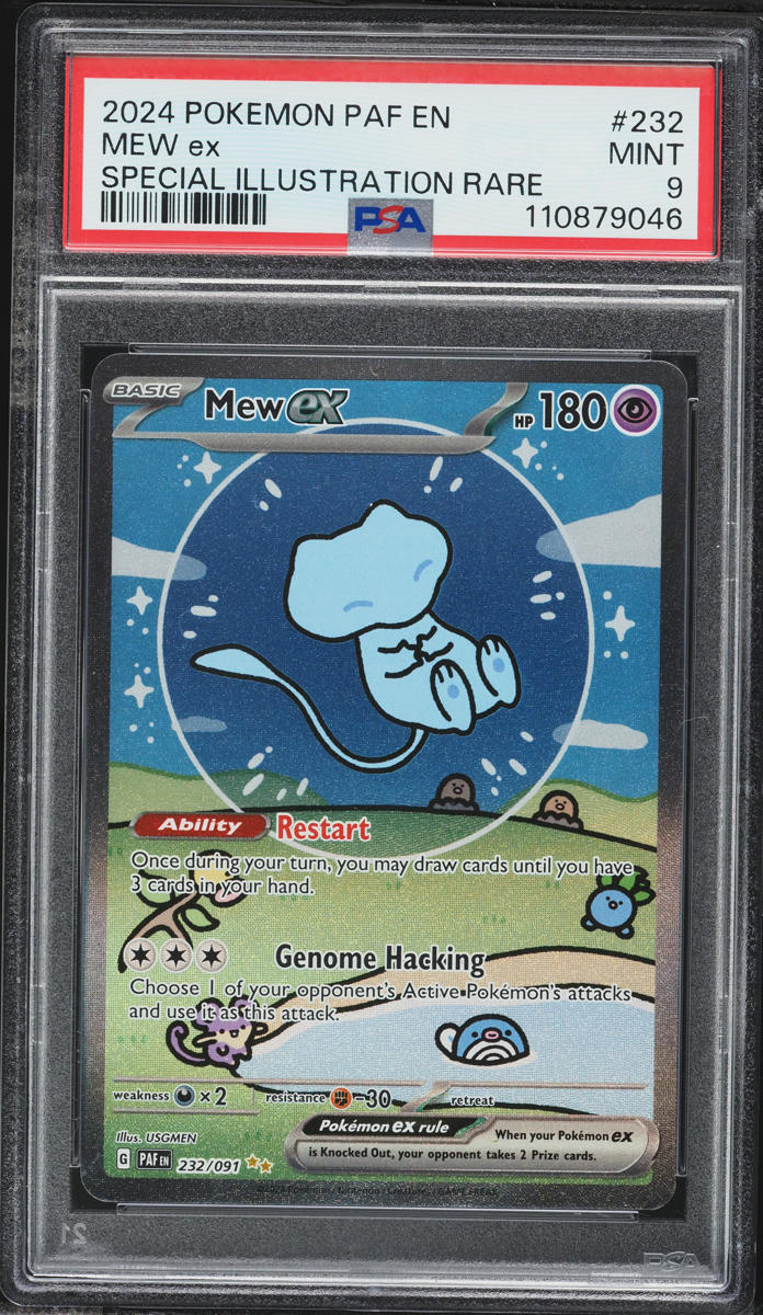 2024 Pokemon Scarlet & Violet Paldean Fates SIR Mew EX #232 PSA 9 MINT