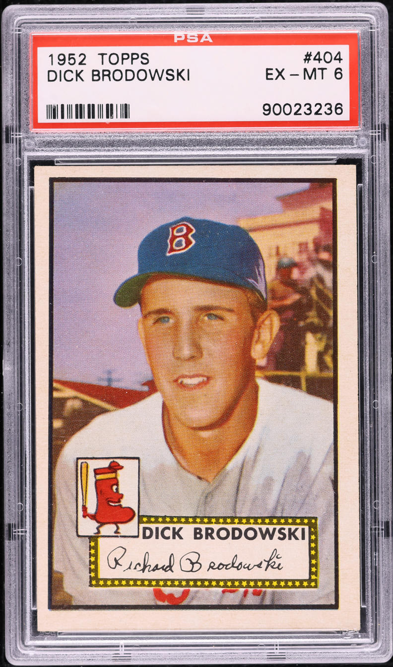 1952 Topps Dick Brodowski #404 PSA 6 EXMT