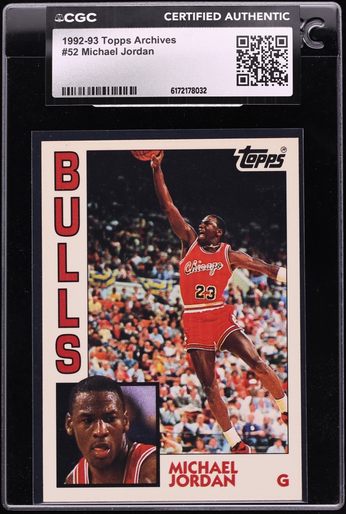 1992 Topps Archives Michael Jordan #52 CGC AUTH