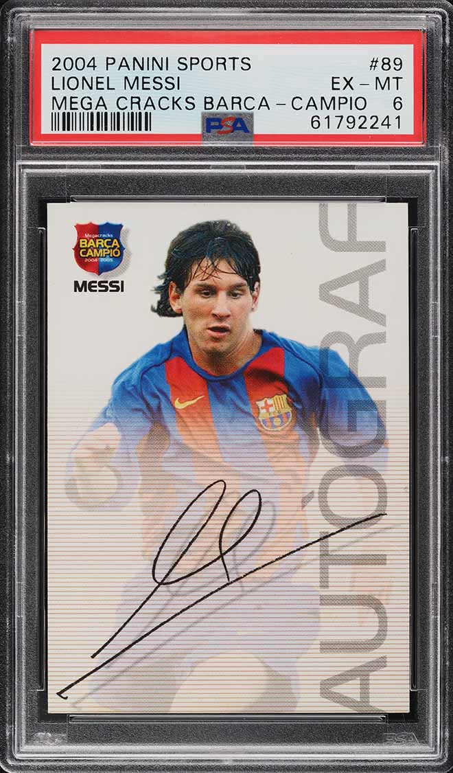 2004 Panini Sports Mega Cracks La Liga Lionel Messi ROOKIE
