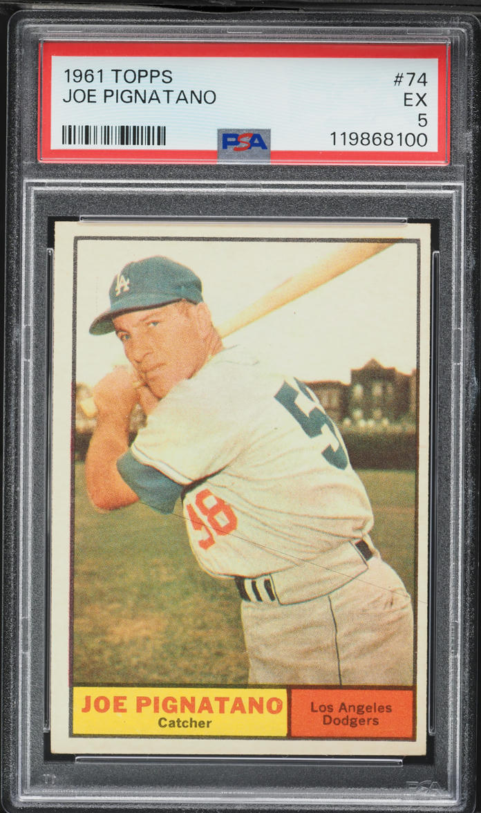 1961 Topps Joe Pignatano #74 PSA 5 EX