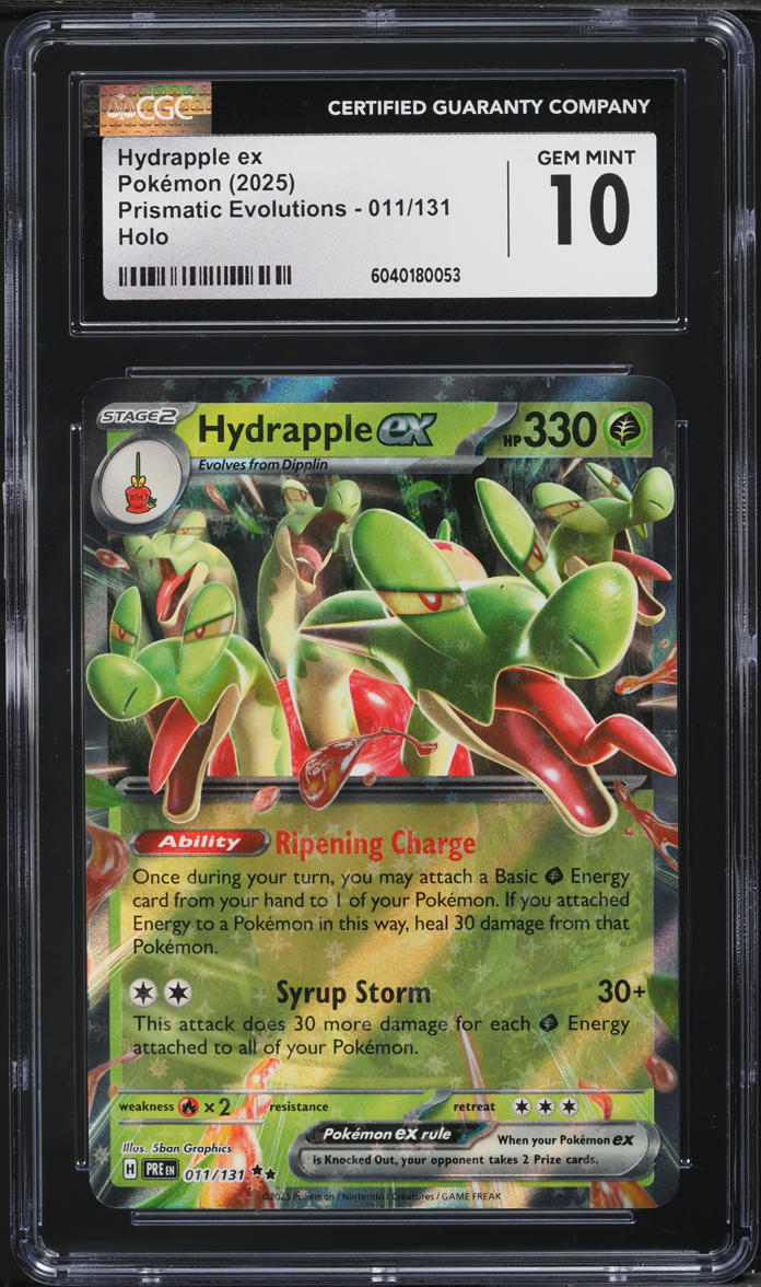 2025 Pokemon SV Prismatic Evolutions Holo Hydrapple ex #11 CGC 10 GEM MINT