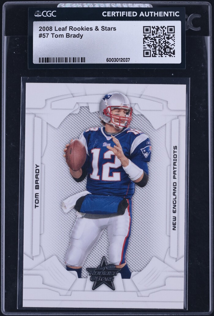 2008 Leaf Rookies & Stars Tom Brady #57 CGC AUTH