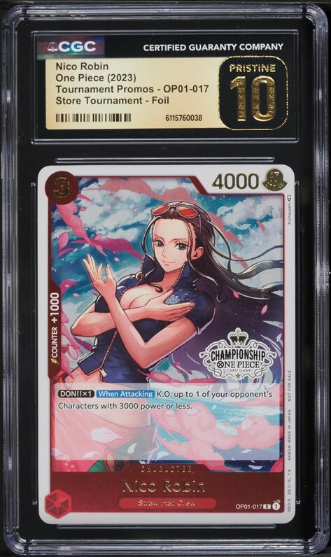 2025 One Piece Japanese Promo Mini-Tin Pack Vol.2 Nico Robin #P