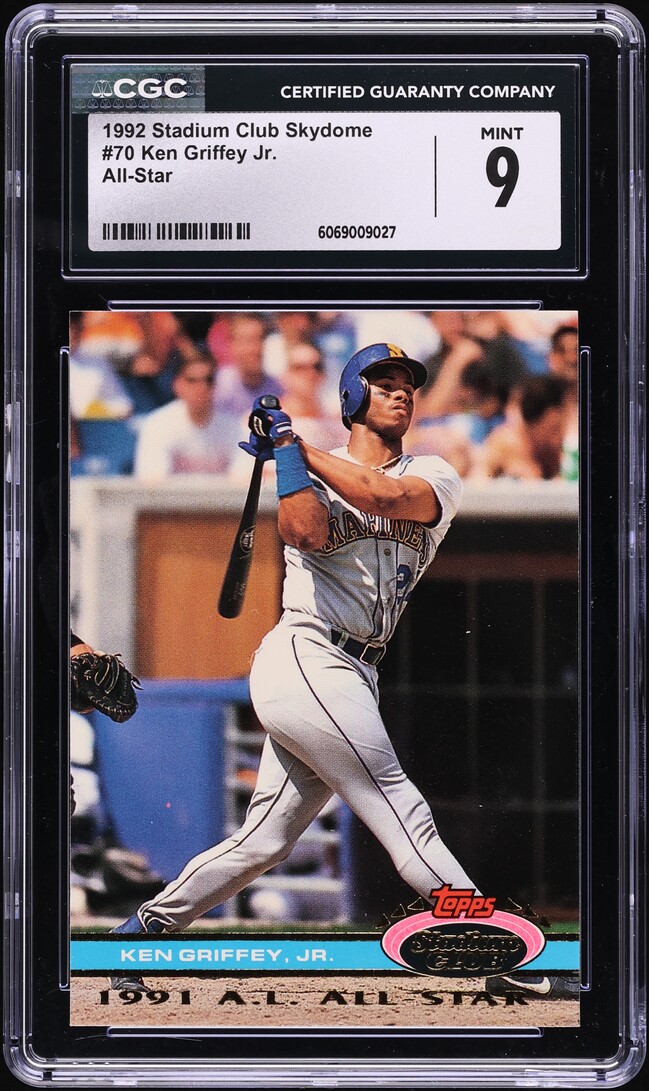 1992 Stadium Club Skydome All-Star Ken Griffey Jr. #70 CGC 9 MINT