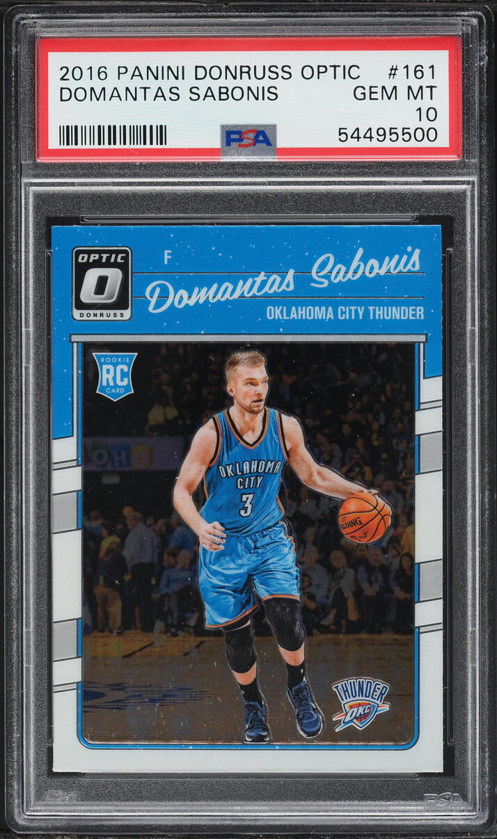 2016 Donruss Optic Domantas Sabonis ROOKIE #161 PSA 10 GEM MINT