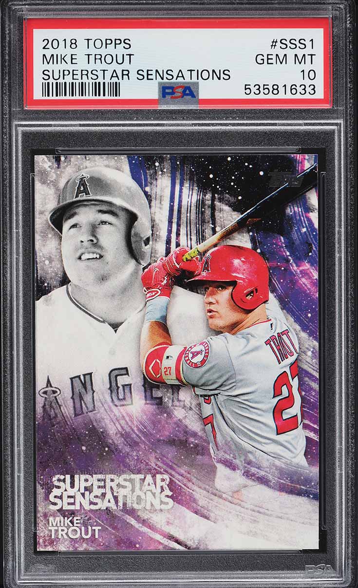 2018 Topps Superstar Sensations Mike Trout #SSS-1 PSA 10 GEM MINT