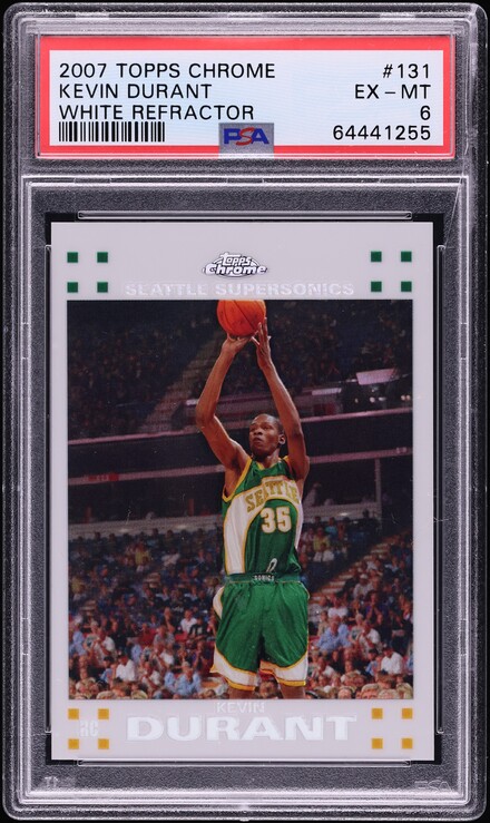 2007 Topps Chrome Orange Refractor Kevin Durant ROOKIE /199 #131