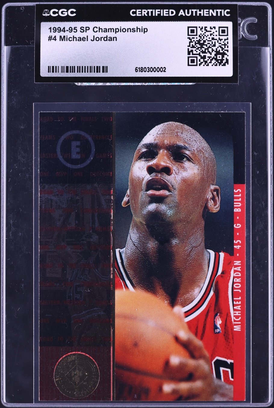 1994 SP Championship Michael Jordan #4 CGC AUTH