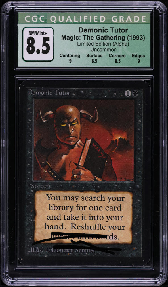 1993 Magic The Gathering MTG Alpha Demonic Hordes CGC Qualified