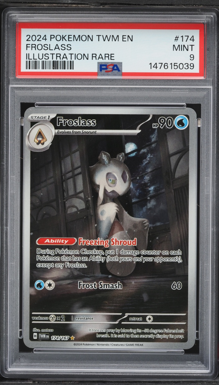 2024 Pokemon Scarlet & Violet Twilight Masquerade IR Froslass #174 PSA 9 MINT