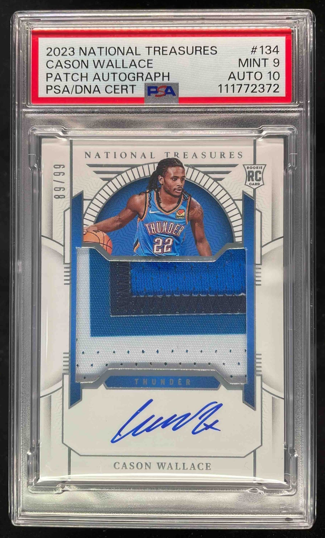 Carte Sportive Topps Exhibition GOLD /10 - Donnarummma Auto + Patch, PSG 2024-25, état Near Mint