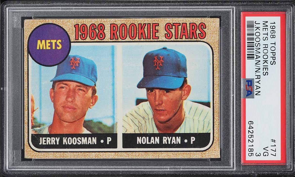 1968 Topps Nolan Ryan ROOKIE #177 PSA 9 MINT on Fanatics Collect
