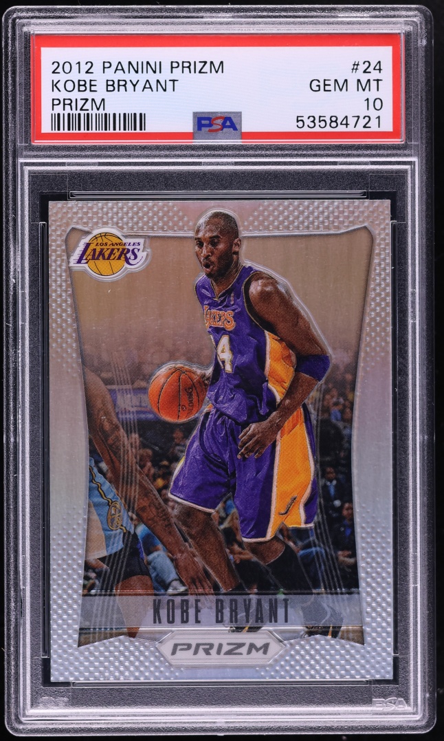 2012 Panini Prizm Silver Kobe Bryant #24 PSA 10 GEM MINT