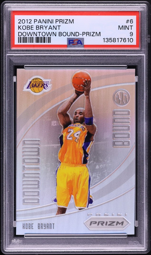 2012 Panini Prizm Downtown Bound Silver Kobe Bryant #6 PSA 9 MINT