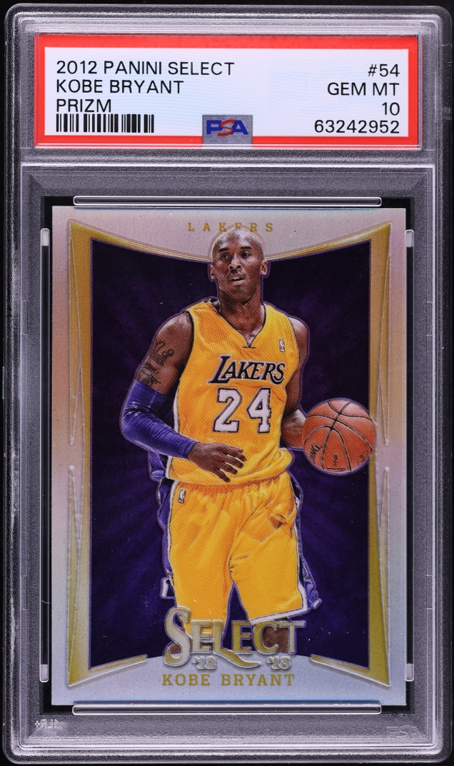2012 Select Silver Prizm Kobe Bryant #54 PSA 10 GEM MINT