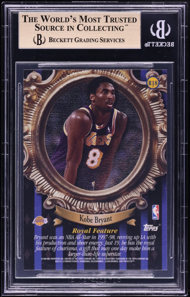 1998 Topps Roundball Royalty Refractor Kobe Bryant #R18 BGS 9.5 GEM MINT - Photo 2
