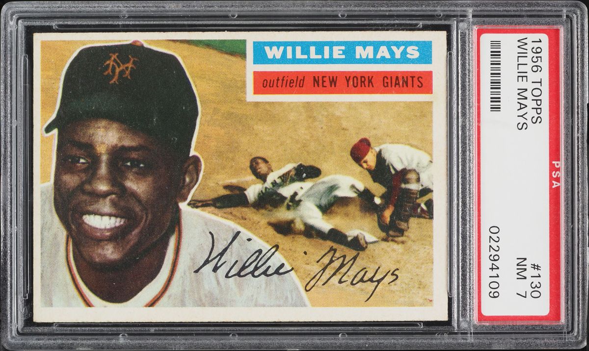 1956 Topps Willie Mays #130 PSA 7 NRMT
