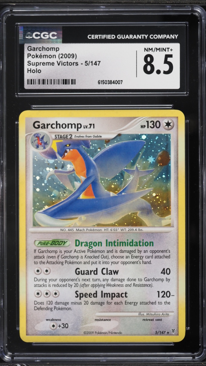 2009 Pokemon Platinum Supreme Victors Holo Garchomp #5 CGC 8.5 NM-MT+