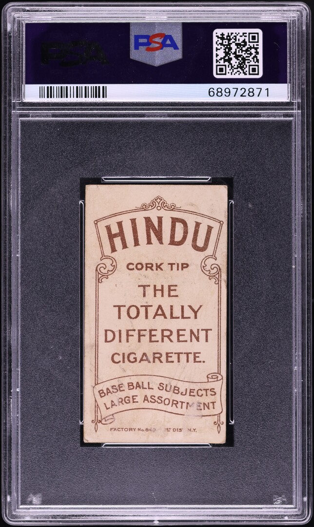 1909-11 T206 Kaiser Wilhelm HANDS AT CHEST, HINDU BROWN PSA 2 GD