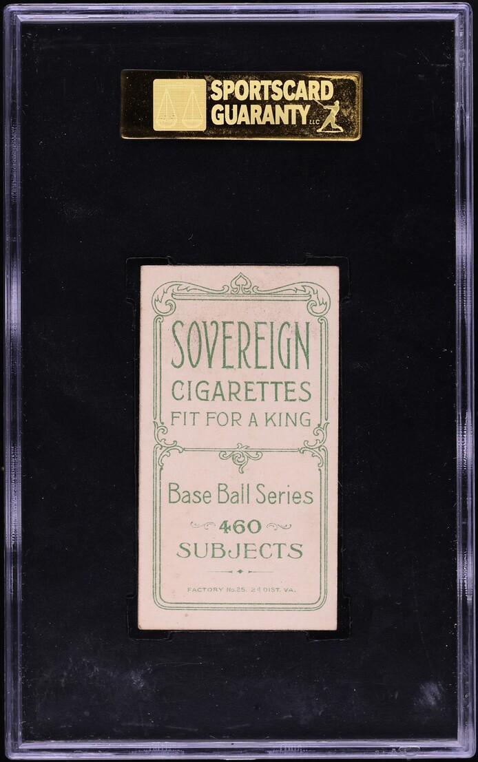1909-11 T206 Happy Smith BROOKLYN, SOVEREIGN SGC 5 EX