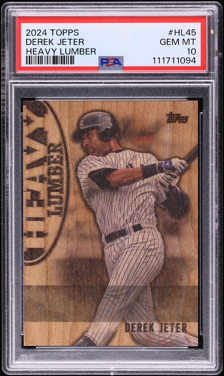 2024 Topps Heavy Lumber Update Derek Jeter #HL-45 PSA 10 GEM MINT