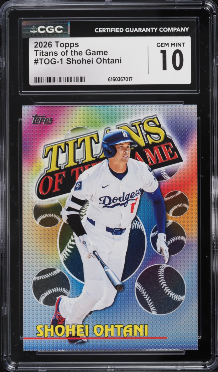 2026 Topps Titans Of The Game Shohei Ohtani #TOG-1 CGC 10 GEM MINT