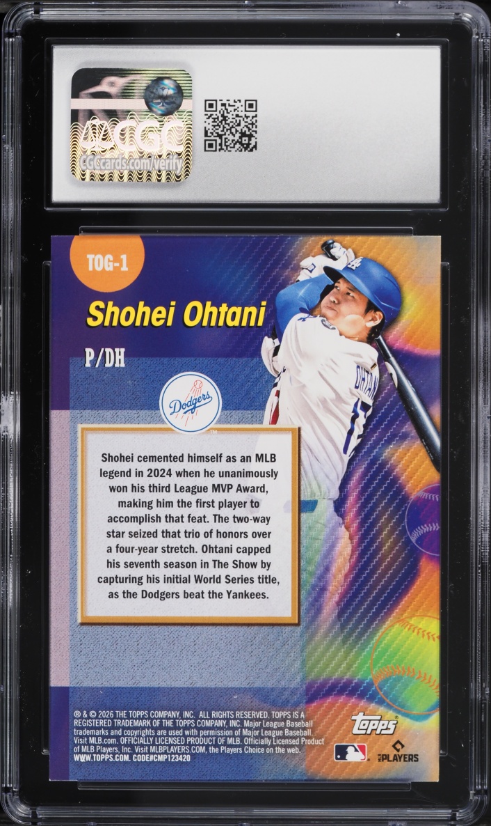 2026 Topps Titans Of The Game Shohei Ohtani #TOG-1 CGC 10 GEM MINT