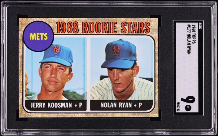 1968 Topps Nolan Ryan ROOKIE #177 SGC 9 MINT