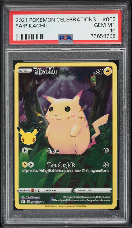 2019 Pokemon Japanese SWSH Pre-Order Full Art Pikachu #1 PSA 10