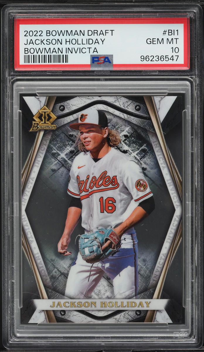 2022 Bowman Draft Invicta Jackson Holliday PROSPECT #BI-1 PSA 10 GEM MINT