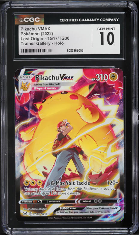 2022 Pokemon SWSH Lost Origin Full Art Pikachu VMAX #TG29
