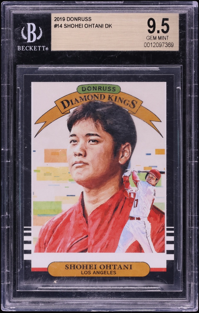 2019 Donruss Diamond Kings Shohei Ohtani #14 BGS 9.5 GEM MINT