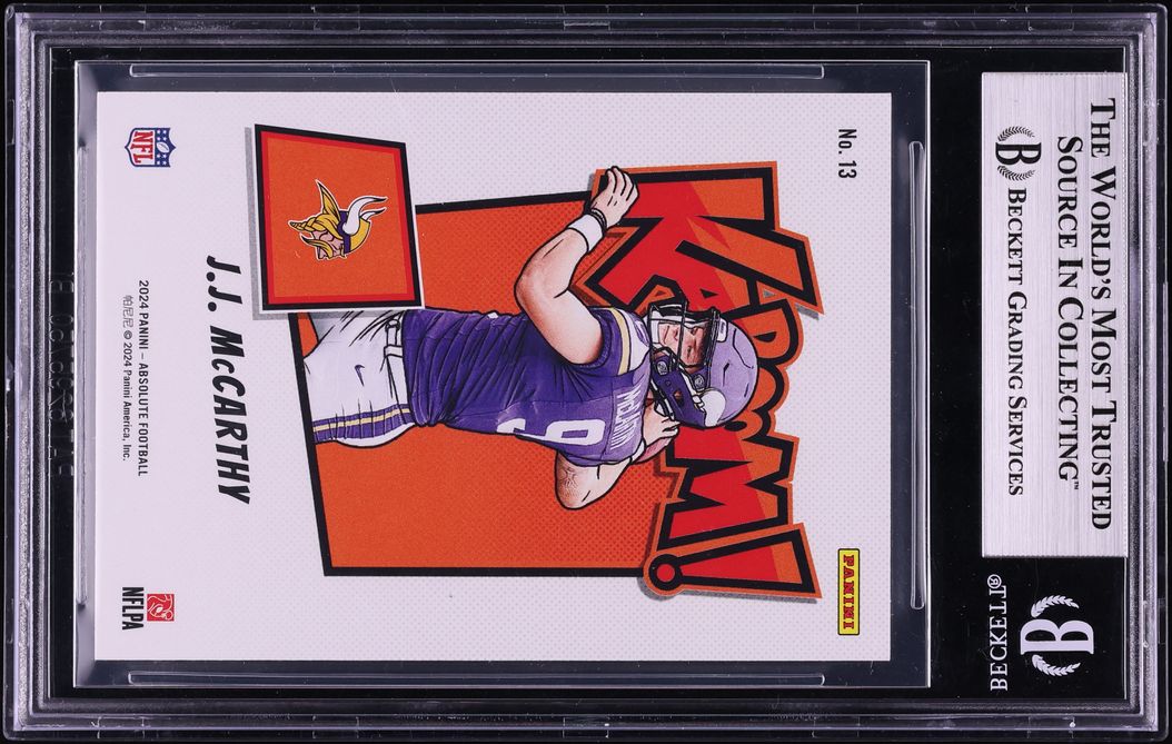 2024 Absolute Kaboom Horizontal JJ McCarthy ROOKIE #13 BGS 9 MINT