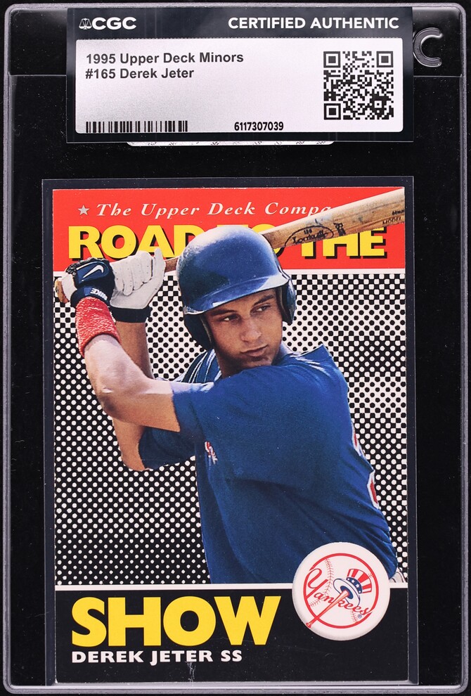 1995 Upper Deck Minors Derek Jeter ROOKIE #165 CGC AUTH