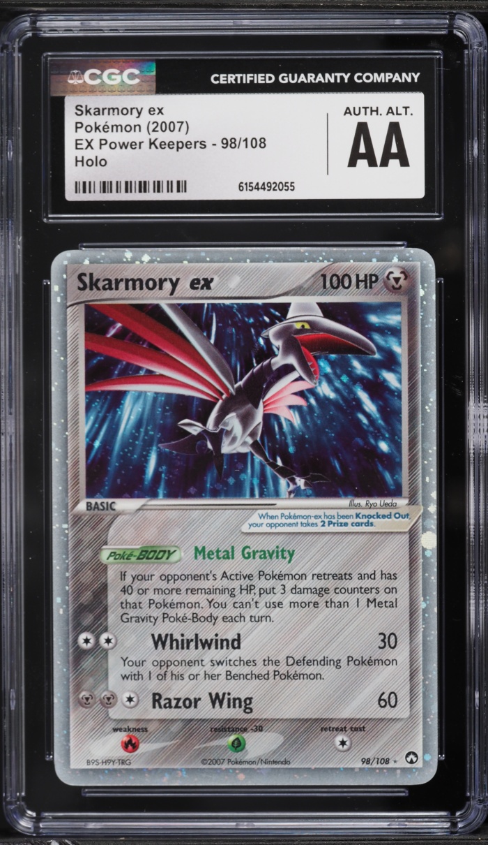 2007 Pokemon EX Power Keepers Holo Skarmory EX #98 CGC ALTERED AUTH