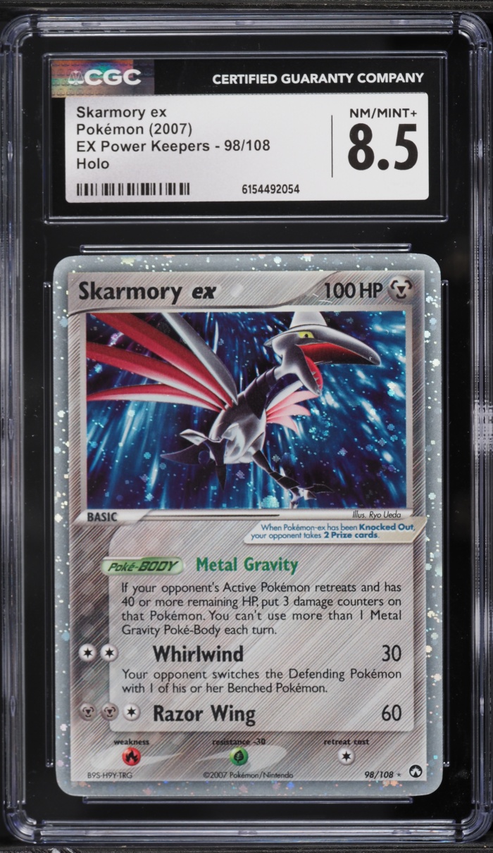 2007 Pokemon EX Power Keepers Holo Skarmory EX #98 CGC 8.5 NM-MT+