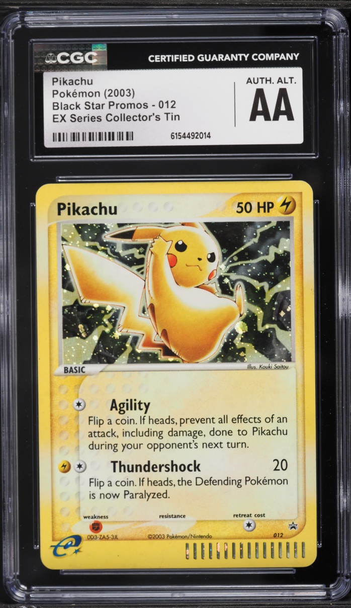 2003 Pokemon Black Star Promo Holo Pikachu #12 CGC ALTERED AUTH