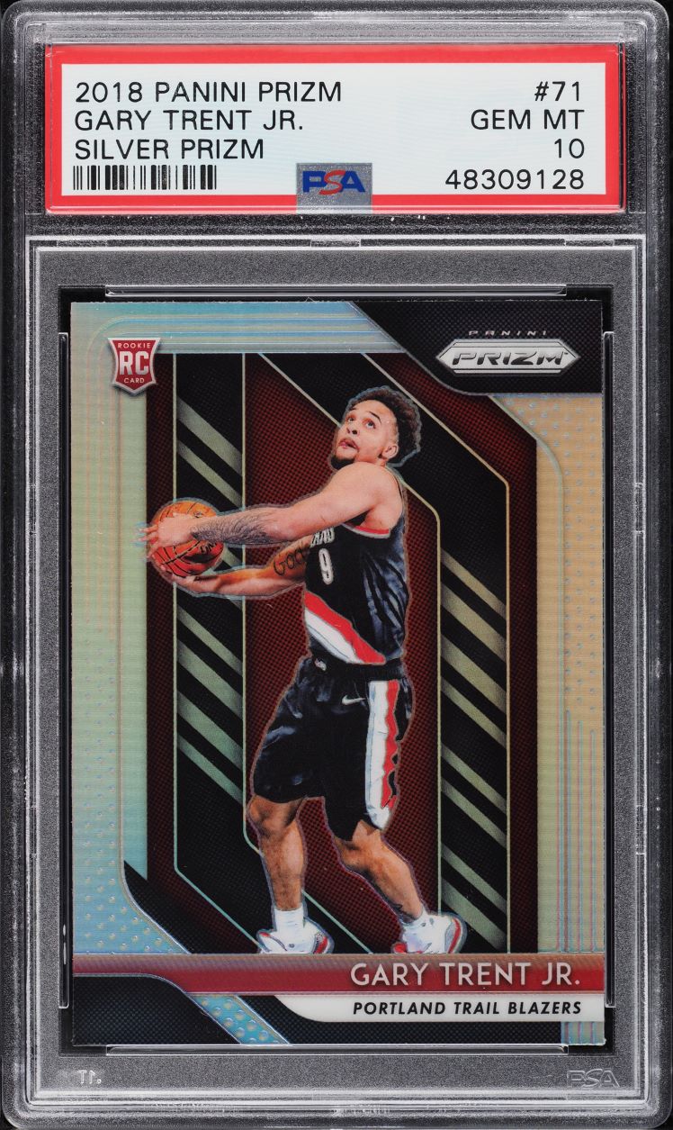 2018 Panini Prizm Silver Gary Trent Jr. ROOKIE #71 PSA 10 GEM MINT