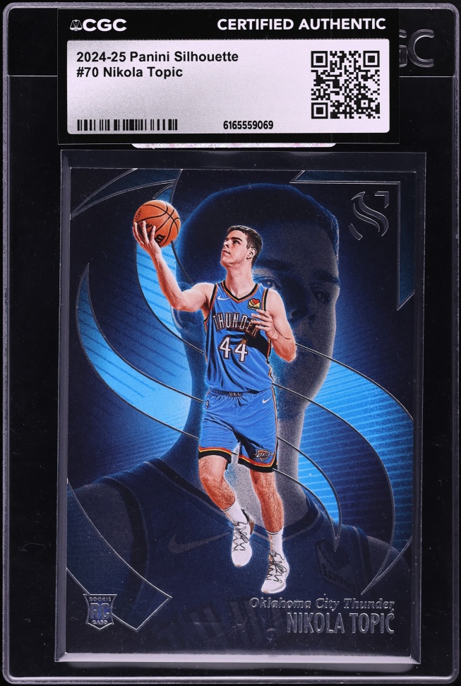2024 Panini Silhouette Nikola Topic ROOKIE #70 CGC AUTH