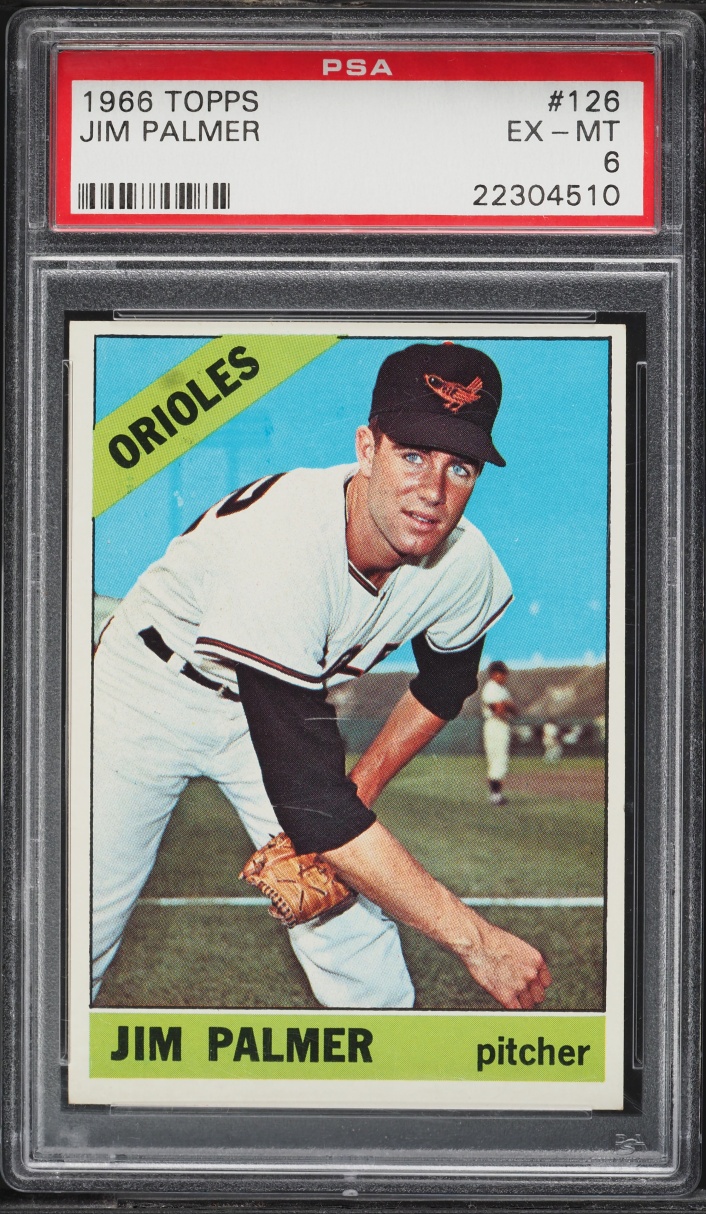 1966 Topps Jim Palmer ROOKIE #126 PSA 6 EXMT