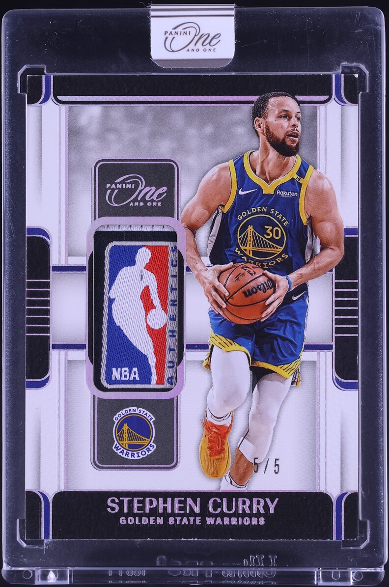 2024 Panini One And One Laundry Tags Stephen Curry NBA LOGOMAN PATCH 5/ ...