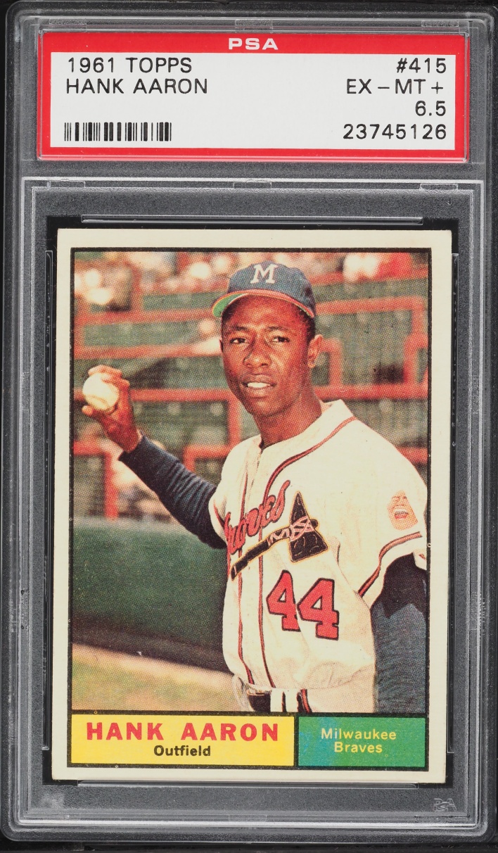 1961 Topps Hank Aaron #415 PSA 6.5 EXMT+