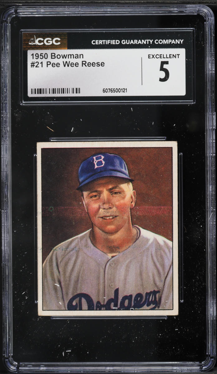 1950 Bowman Pee Wee Reese #21 CGC 5 EX