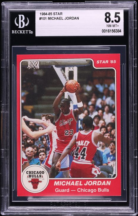 1984 Star Basketball Michael Jordan ROOKIE #101 BGS 8.5 NM-MT+