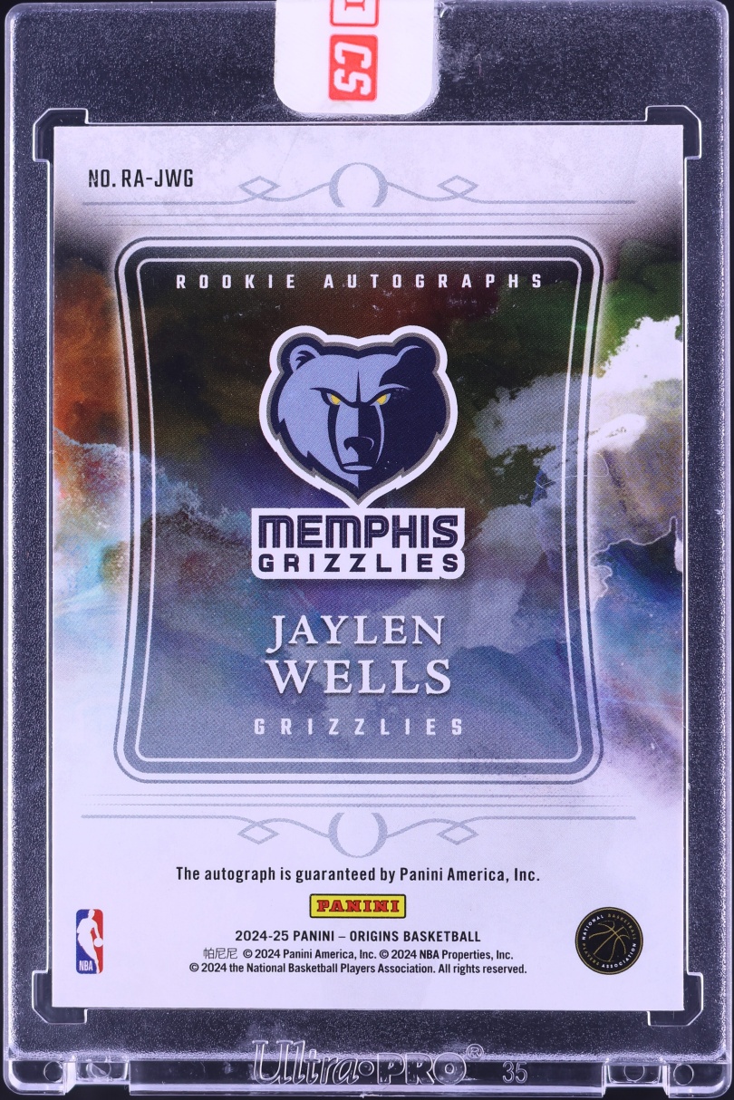 2024 Panini Origins Swirl FOTL Jaylen Wells ROOKIE AUTO 1/3 #RA-JWG